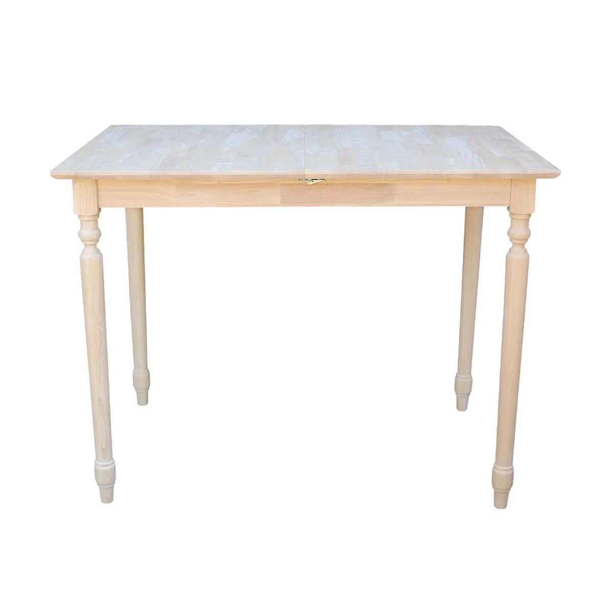 Unfinished Parawood Counter Height Dining Table with Butterfly Extension T8244