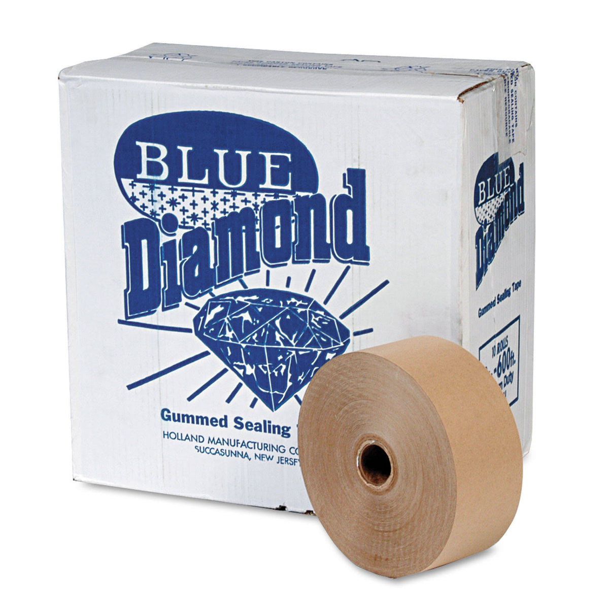 Brown Kraft Sealing Tape, 2in x 600ft, 12/Carton N5010
