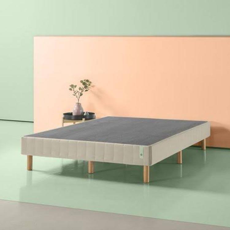 14 inch Quick Snap Standing Mattress Foundation, California King, Beige F2845