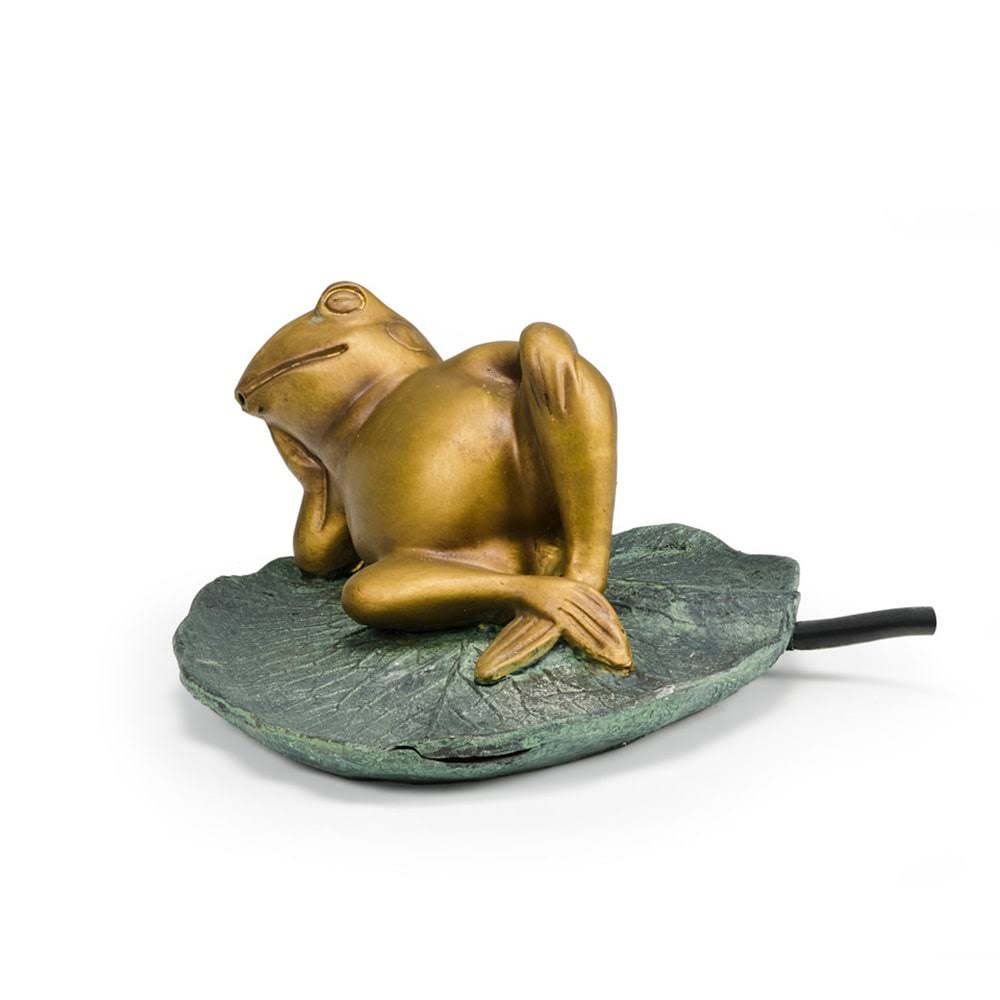 Lazy Frog on Lily Pad Spitter R7590