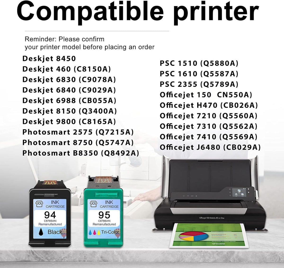 4 Pack Remanufactured Ink Cartridge M604512
