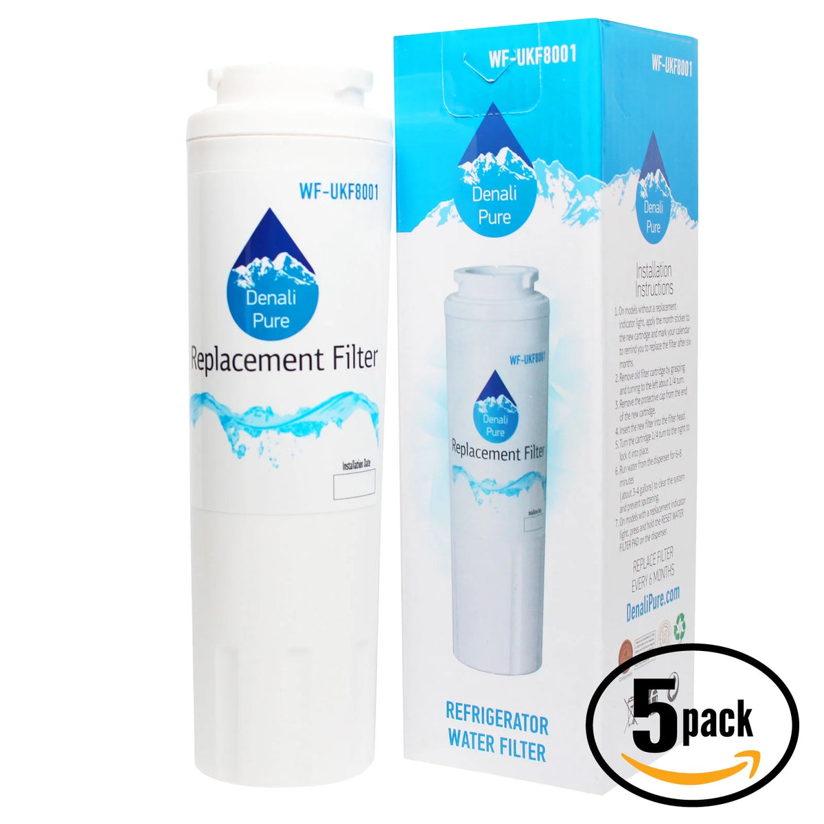 5-Pack Replacement Water Filter Cartridge S612