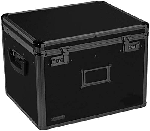 Locking File Storage Chest, Tactical Black, Pack of 2 F561