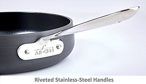 Hard Anodized Nonstick 2 Piece Fry Pan Set 10 12 Inch Cookware Black L945