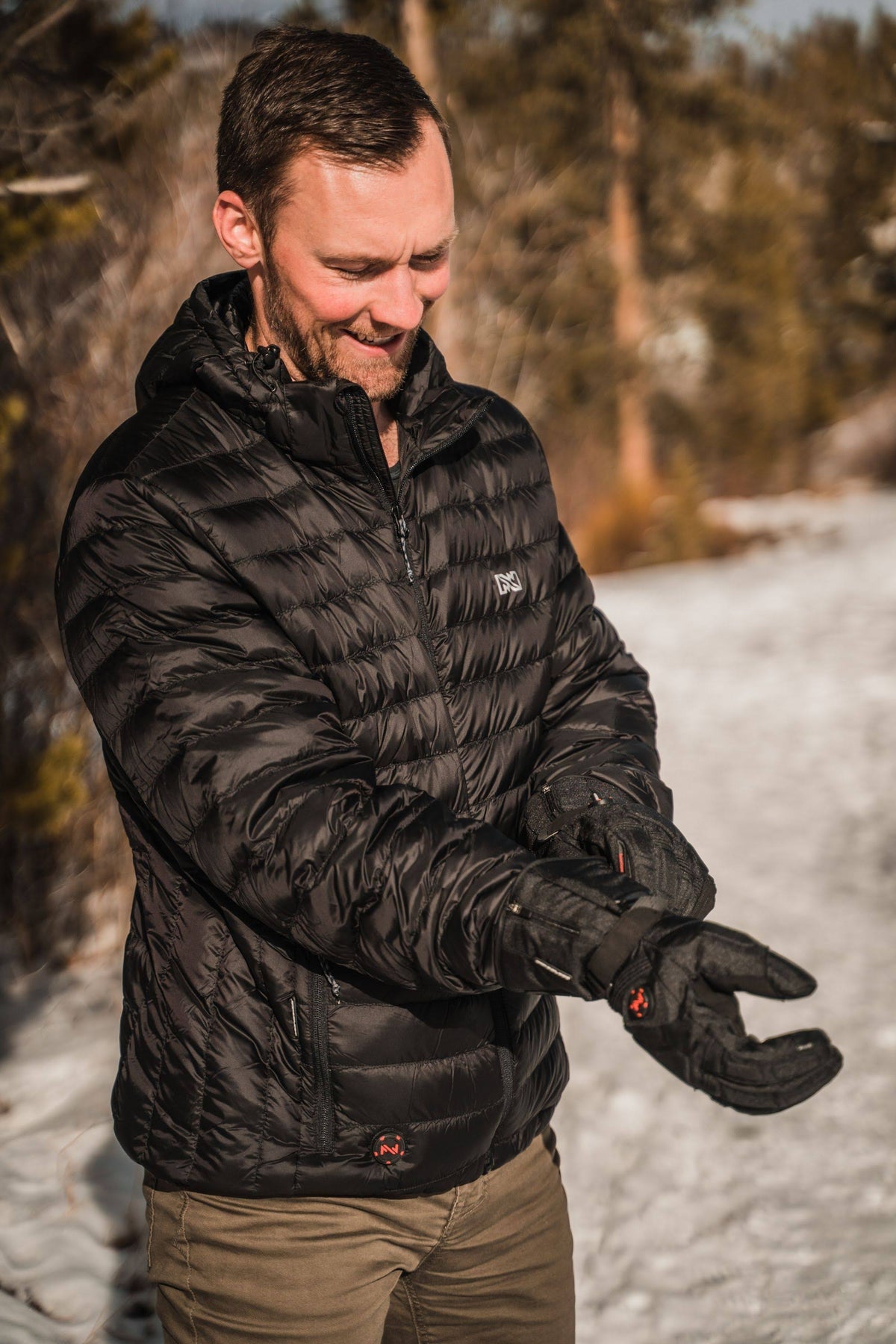 Heated Storm Glove, Black, Small E816542