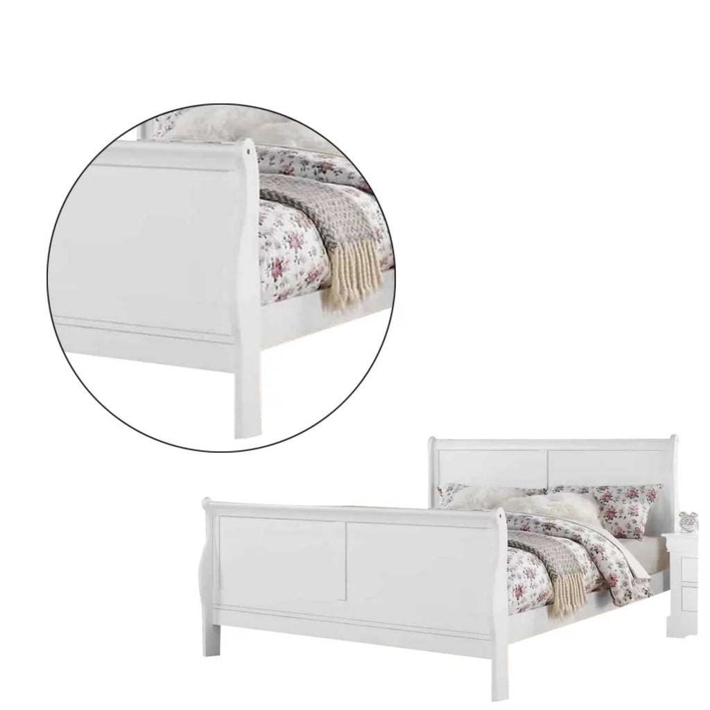 Full Size Bed with Sleek Legs H2720
