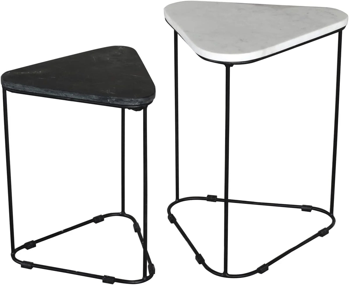 Black 2Pc Nesting Accent Tables M39552