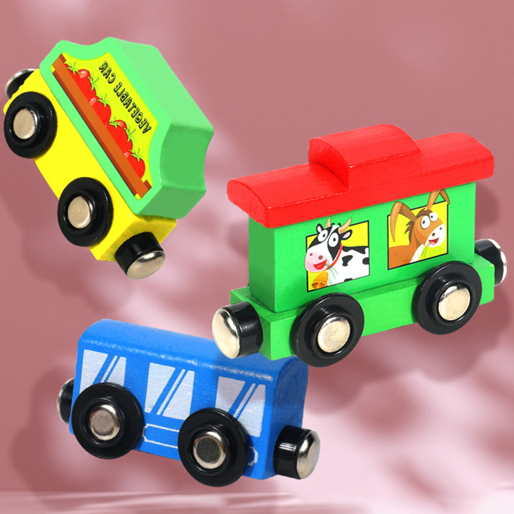 Wooden Train Toys Assembling Blocks Toy Y70409