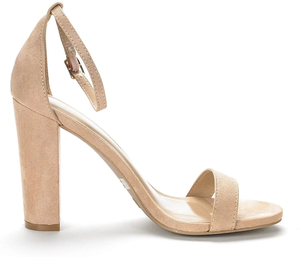 Open Toe Chunky High Heel Sandals K840