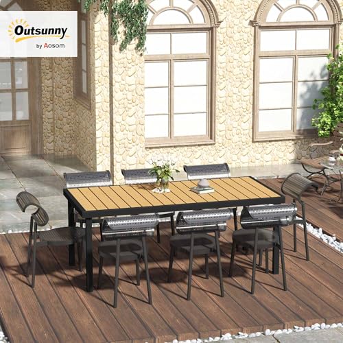 75" x 35" Aluminum Outdoor Dining Table for 8 T5627