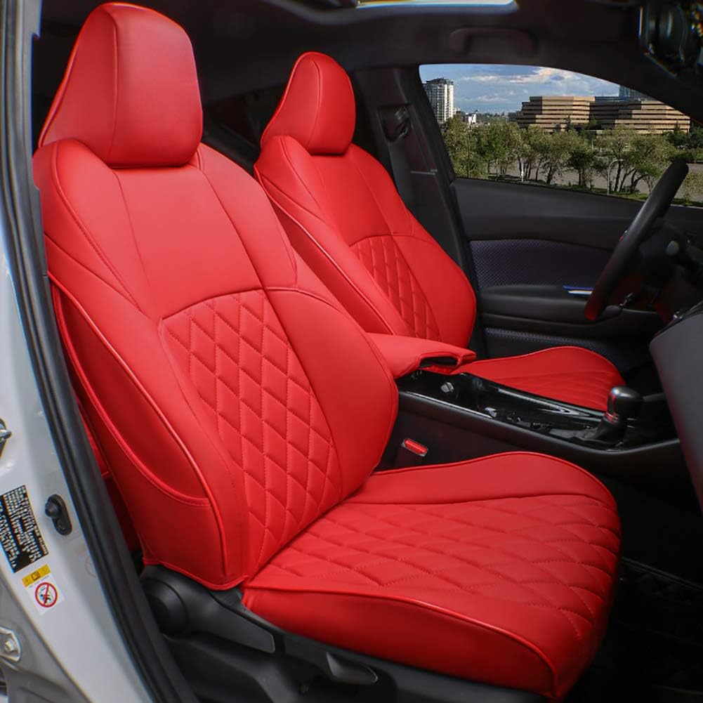 Custom Fit Full Set Car Seat Covers Leatherette Beige C1775