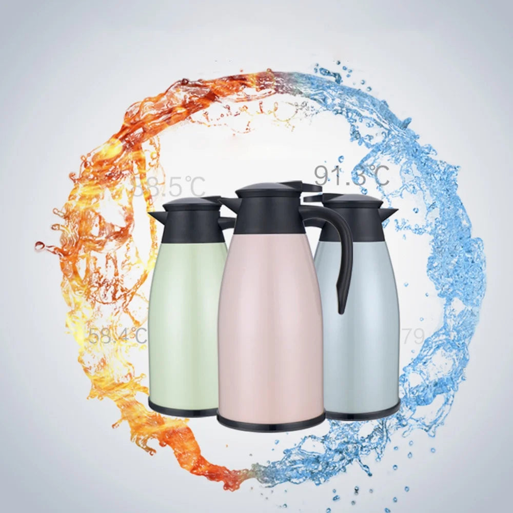Stainless Steel Insulation Bottle Double Walled Flask 2L T6353