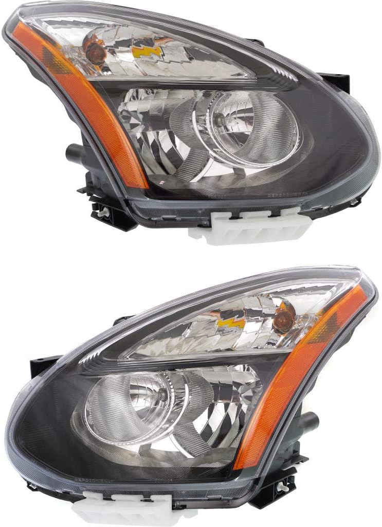 Black Halogen Headlight Pair for Nissan Rogue 2014 2015 T61317
