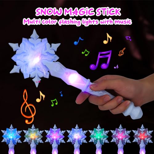 Light Up Wand Snowflake Princess Wands W8660