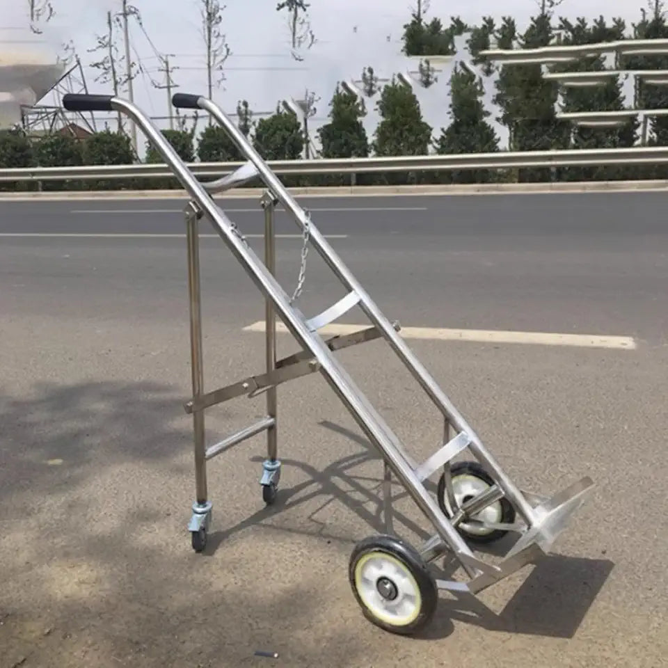 Stainless Steel Collapsible Oxygen Tank Cart J225751