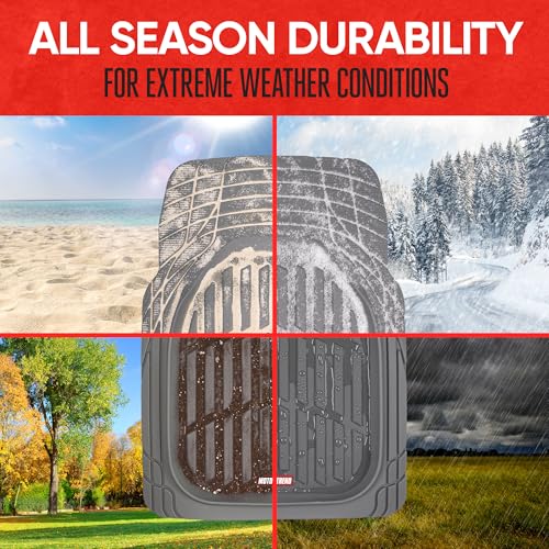 Black All-Weather Automotive Floor Mats Full Set M936