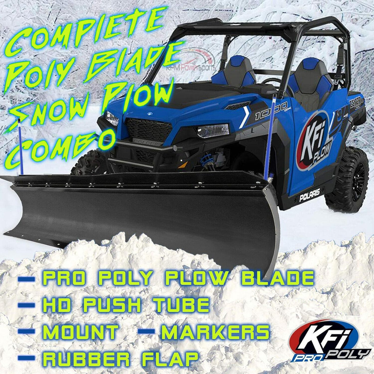 66" Poly Snow Plow Kit Combo E877096