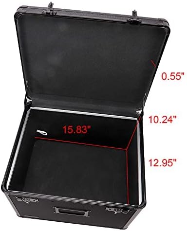 Locking File Storage Chest, Tactical Black, Pack of 2 F561