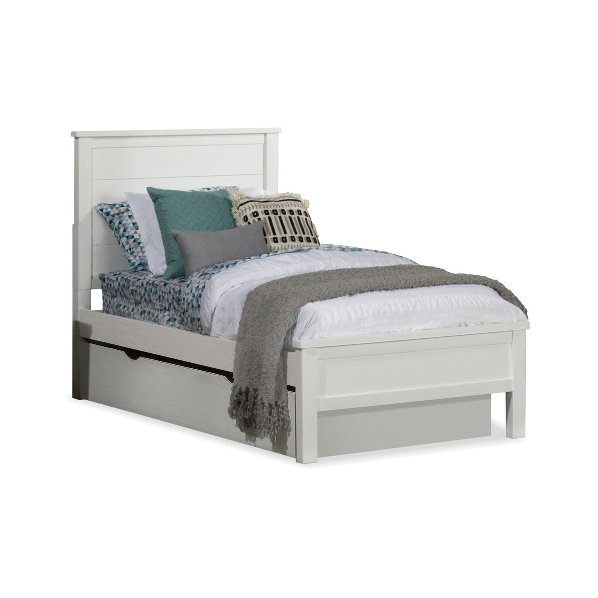 Twin Panel Bed with Trundle O550962
