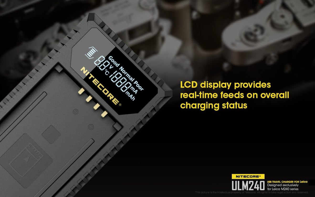 USB Charger for Leica BP-SCL2 Batteries K1794