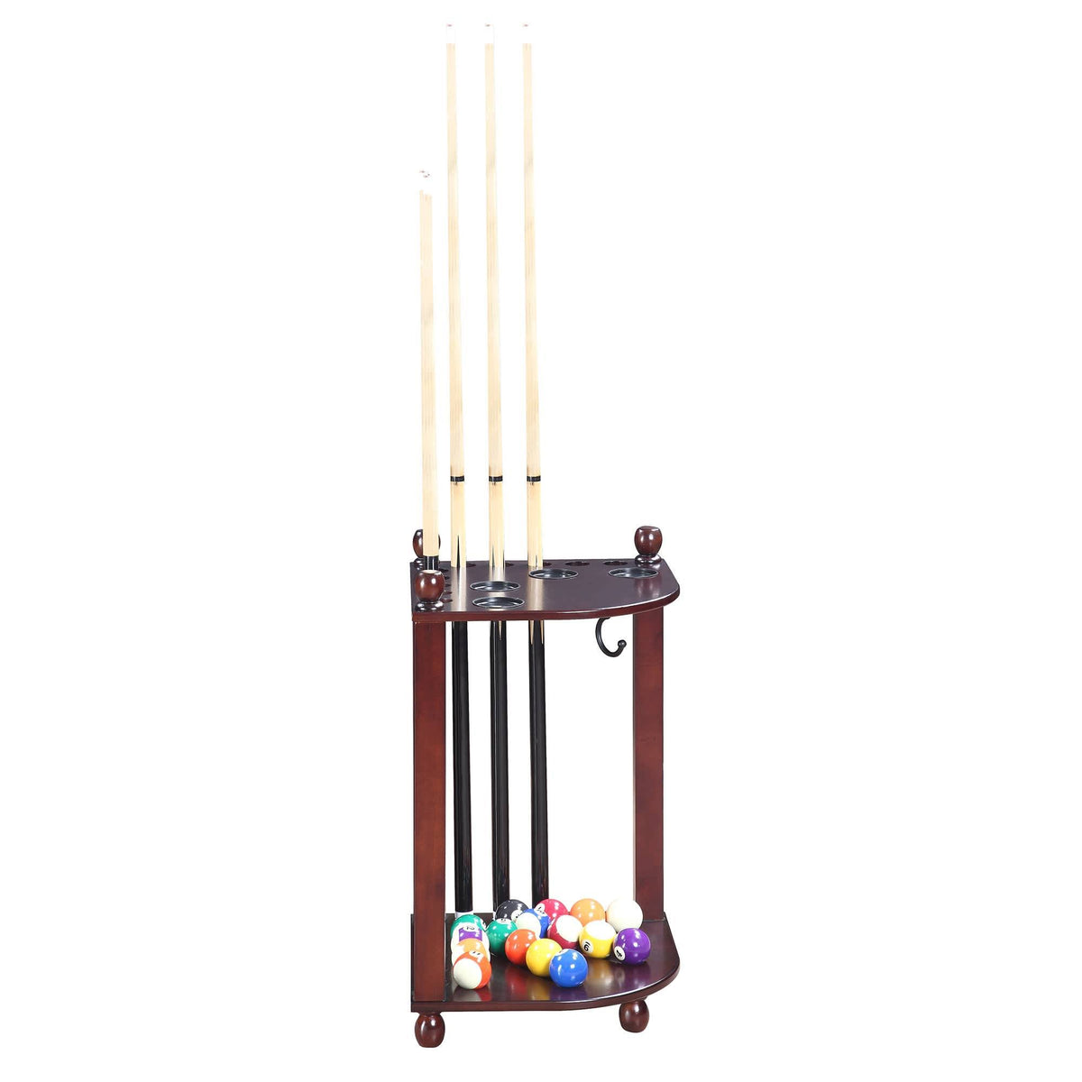 Walnut Corner Floor Cue Rack U39769