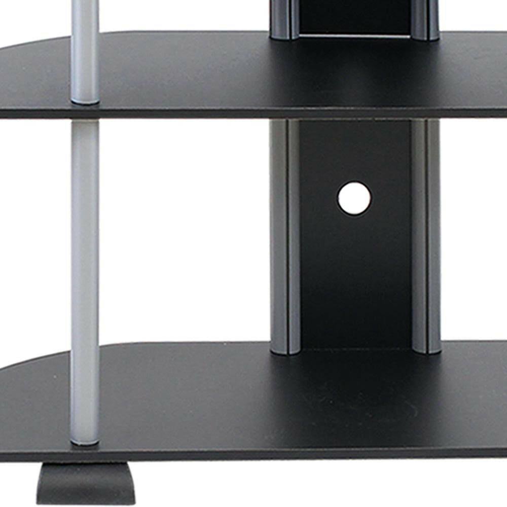 Black/Grey 3-Tier TV Entertainment Center G337493