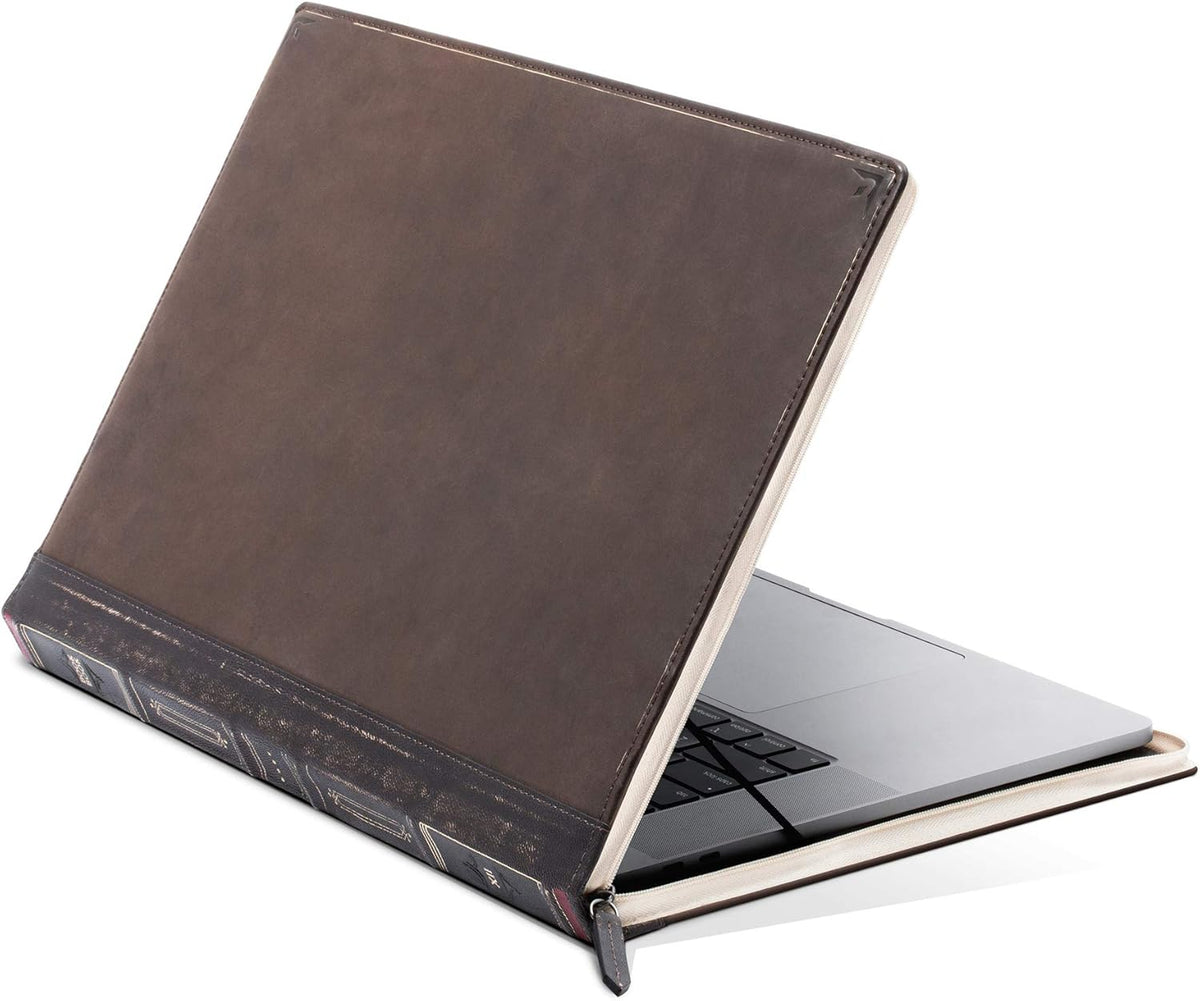 Vintage Leather Book Case Sleeve with Interior Pocket for 13" MacBook Pro and 13" MacBook Air F392391
