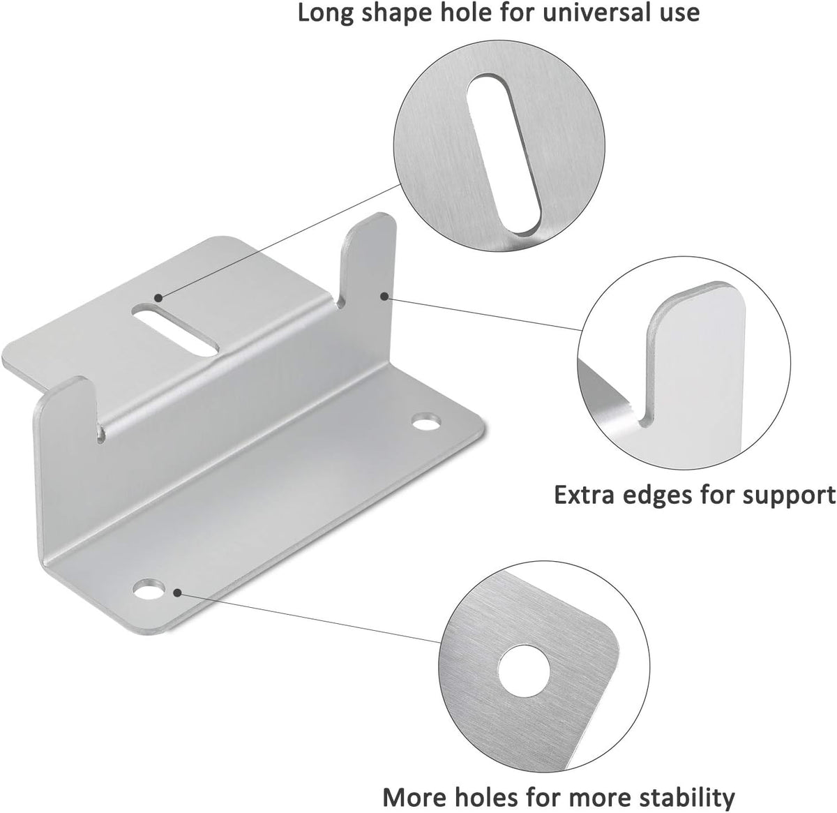Solar Panel Mounting Z Brackets with Nuts and Bolts, Set of 4 Units (8 Set) S4430