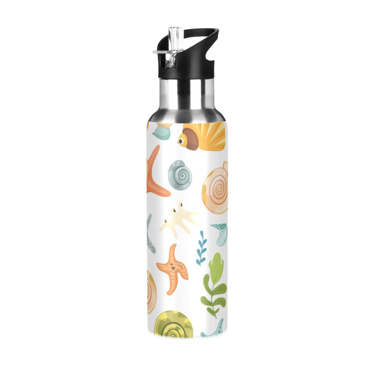 20 oz Insulated Stainless Steel Water Bottle with Straw Lid Z144415