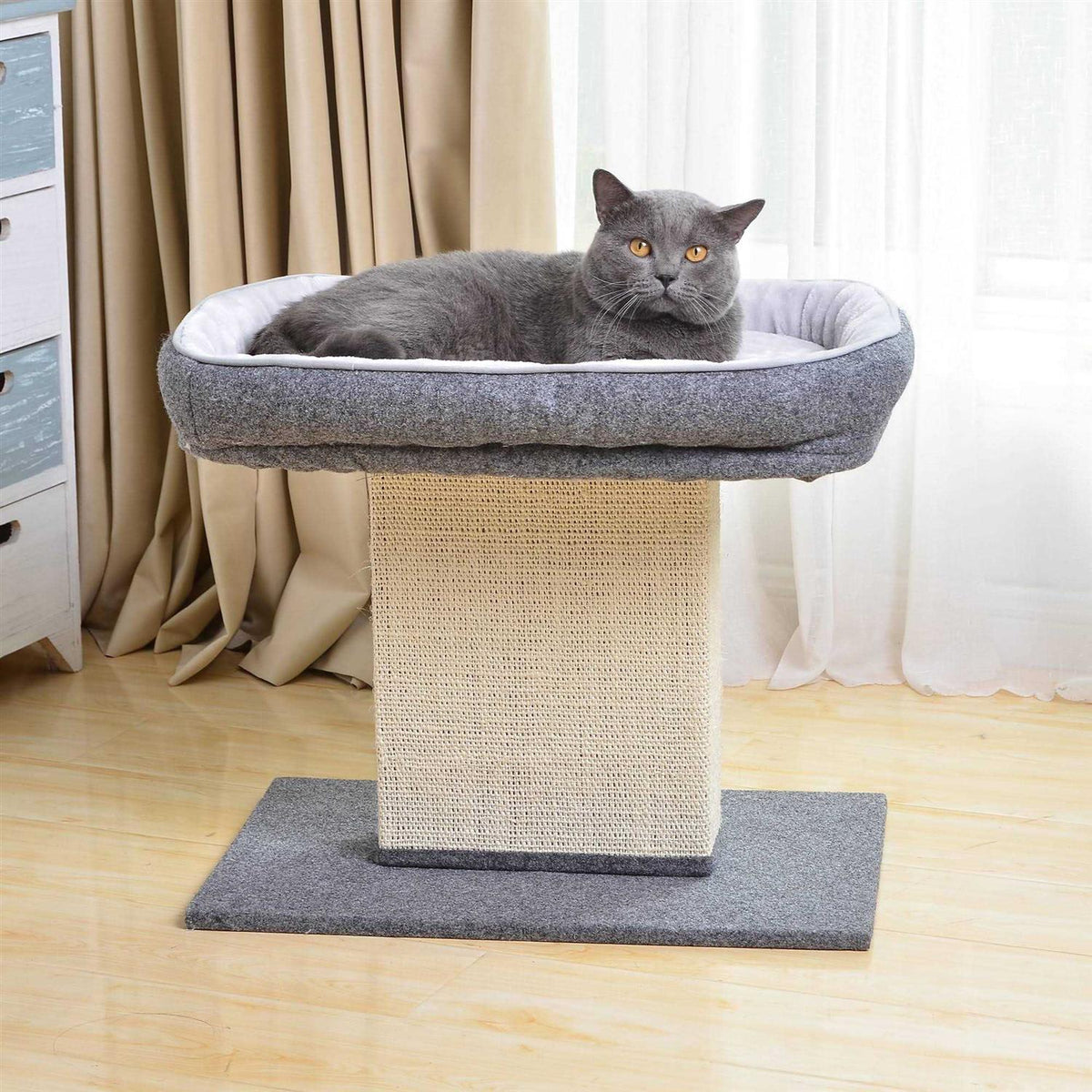 Cat Bed with Sisal Scratching Post J162