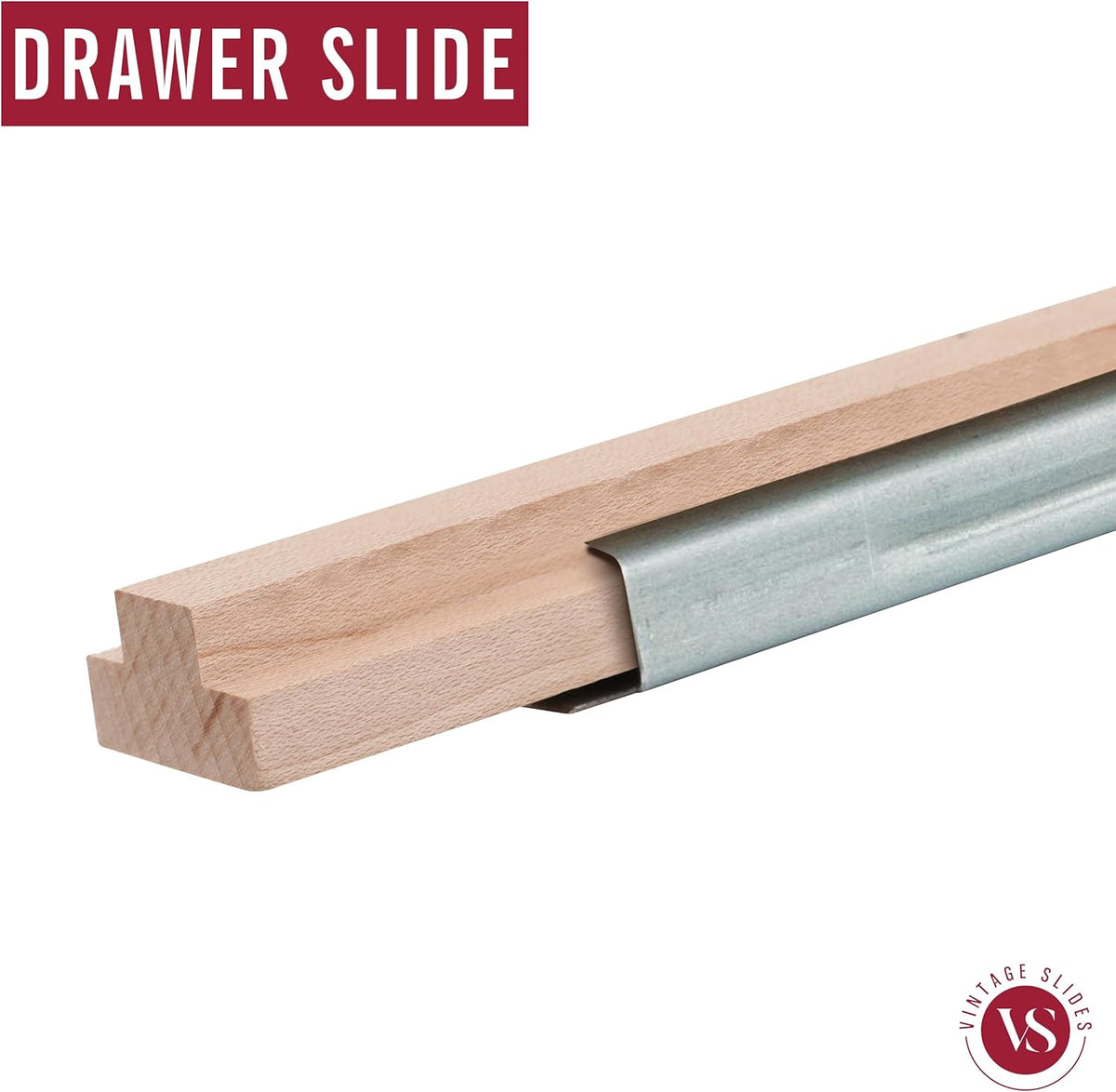 Natural Maple Wood Drawer Slide W690