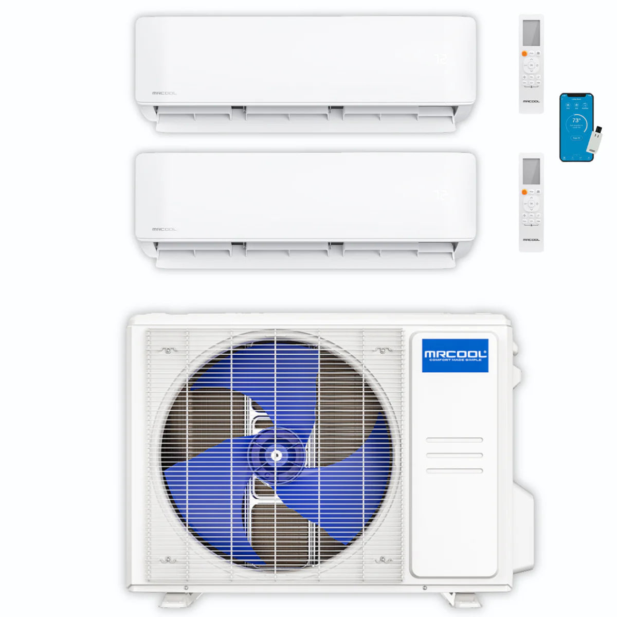 30,000 BTU 2 Zone Ductless Air Conditioner and Heat Pump S18542
