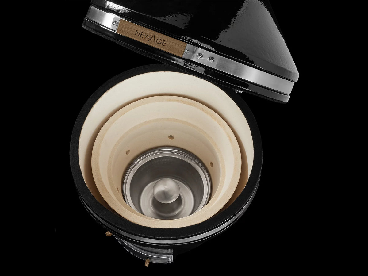 Black 22 in. Kamado Grill L727