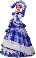 Rococo Baroque Marie Antoinette Dresses 18th Century Renaissance Costumes Historical Period Dress Ball Gown H987