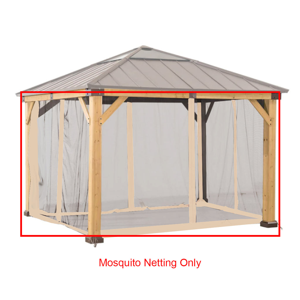 Replacement Mosquito Netting Set for Hard Top Gazebo L50504