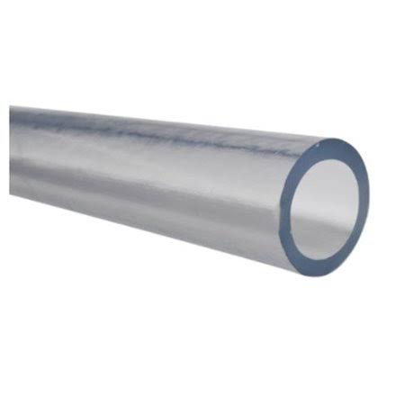 PVC Clear Plastic Tubing, Inner Diameter 3/16 inch, Outer Diameter 7/16 inch, Length 10 ft R12303