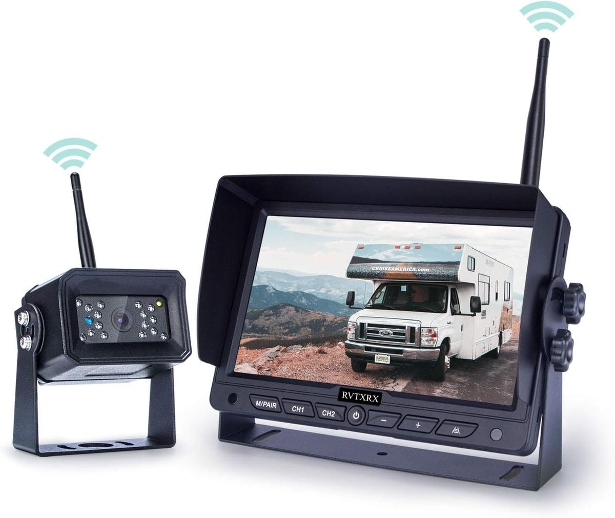 7 Inch Wireless Backup Camera Kit with Night Vision F8334