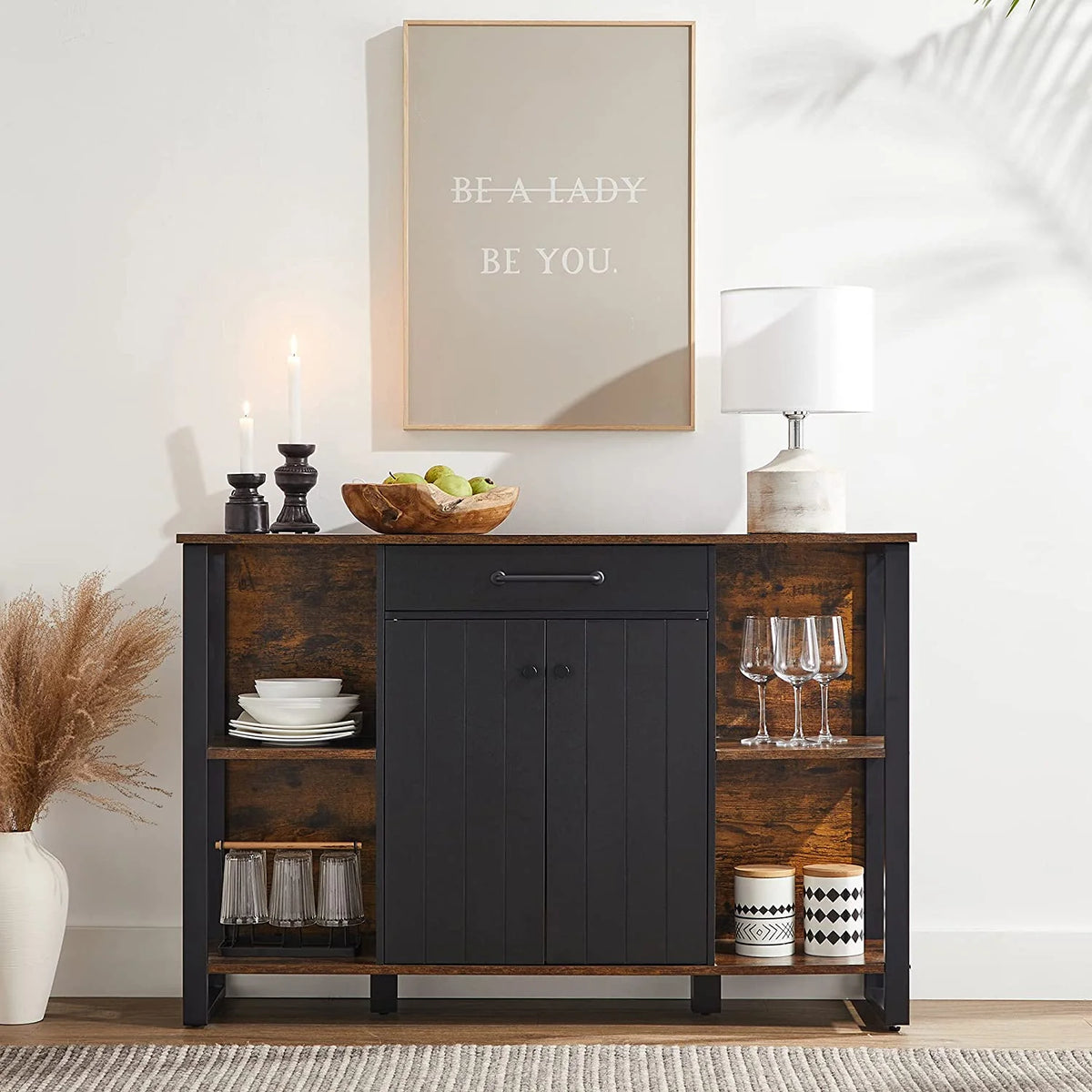 Buffet Cabinet with Drawer Shelves Door A79204