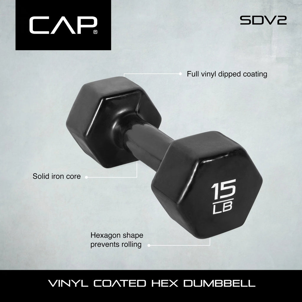 Vinyl Coated Dumbbells 9 Pound Pair M829078
