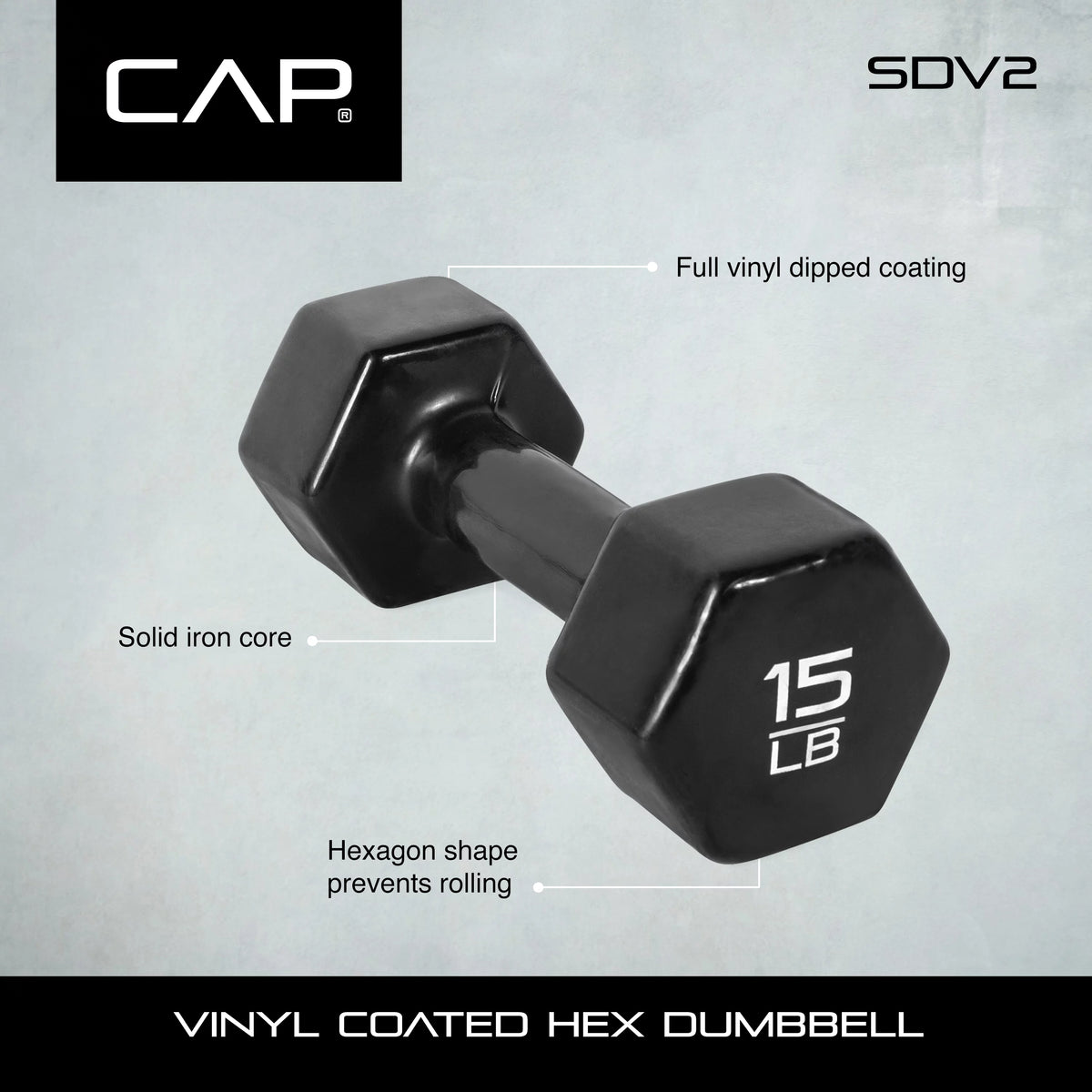 Vinyl Coated Dumbbells 9 Pound Pair M829078