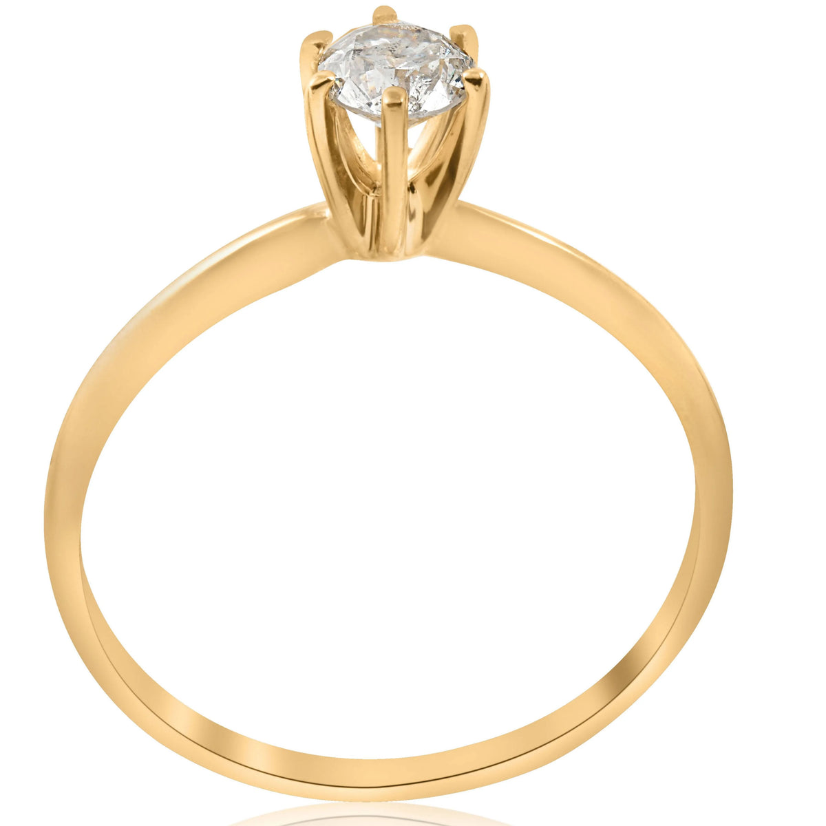 14k Yellow Gold Solitaire Diamond Engagement Ring M26931