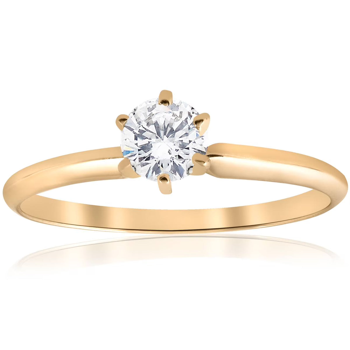 14k Yellow Gold Solitaire Diamond Engagement Ring M26931