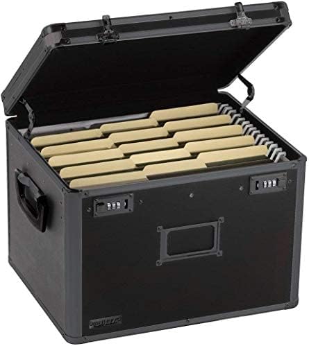 Locking File Storage Chest, Tactical Black, Pack of 2 F561