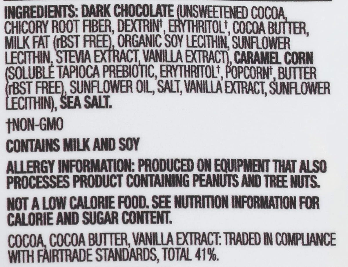 Dark Chocolate Caramel Popcorn, 3.5 Ounce W622