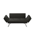 Black 100% Polyester Square Arm Sleeper Sofa S199094
