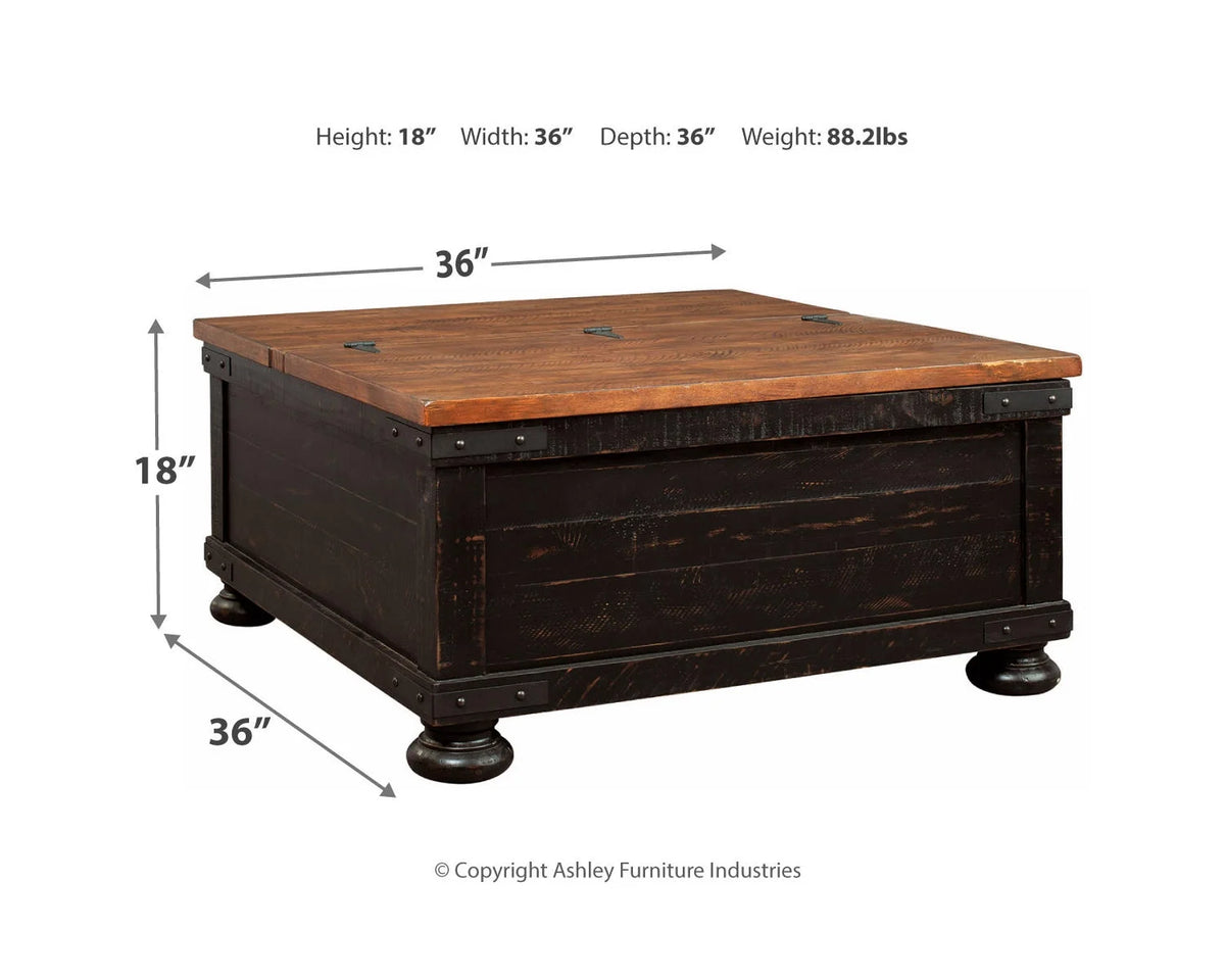 Black/Brown Lift Top Coffee Table G4236
