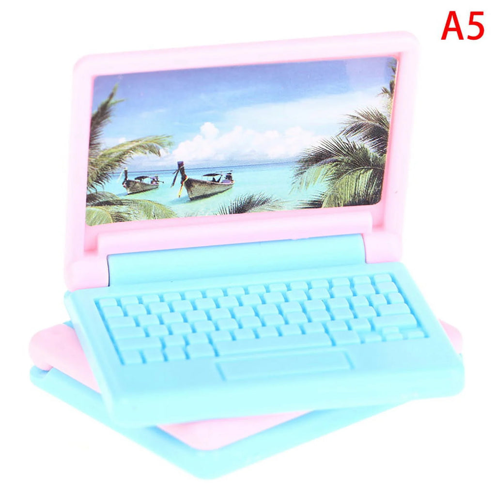 2pcs Dollhouse Miniature Modern Computer Furniture O412
