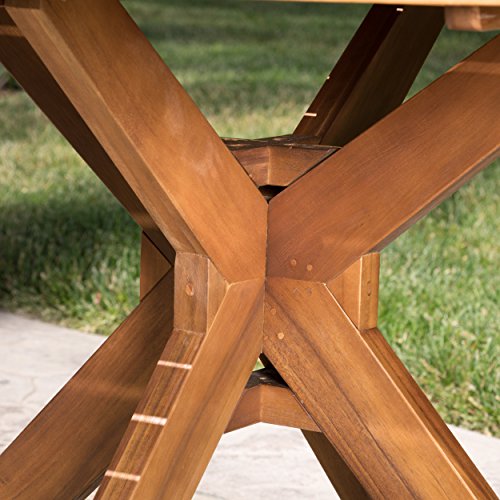 Acacia Wood Round Dining Table A42965