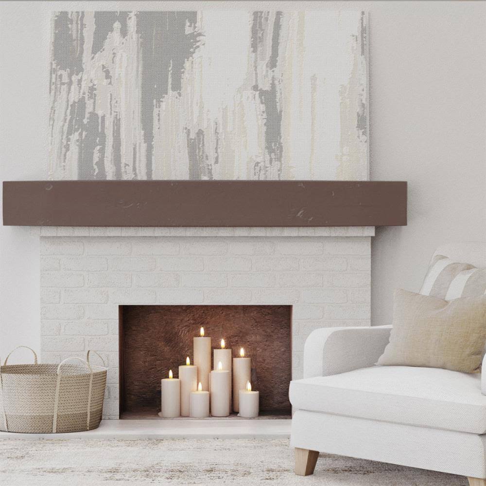 Knotty Pine Faux Wood Fireplace Mantel L47100