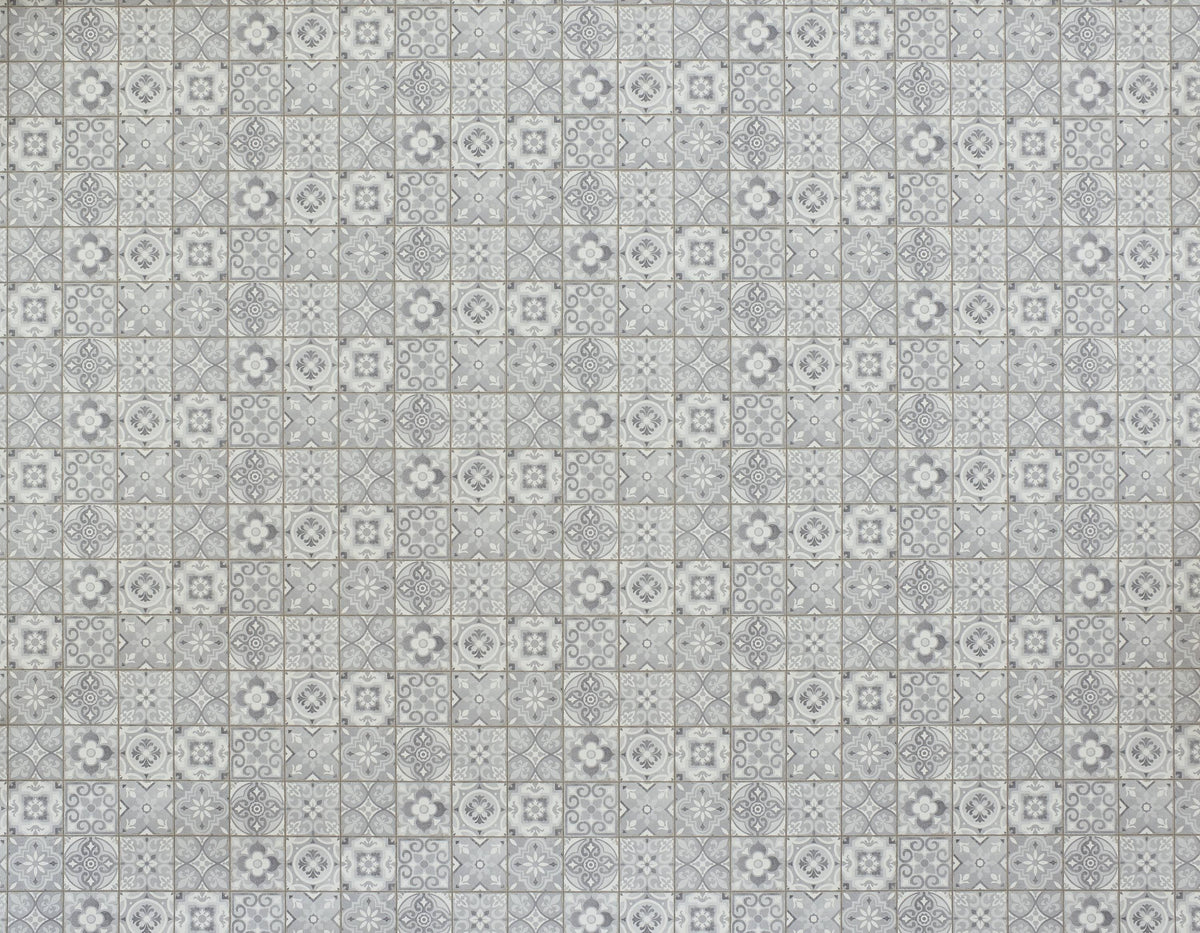 White Sand Stone Look Low-Gloss Finish Sheet Vinyl W492